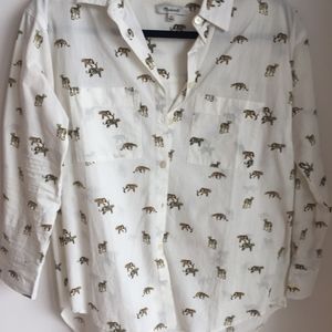 Madewell Jaguar Print Button-Down Shirt